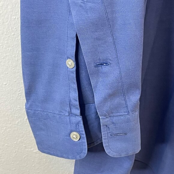 Ralph Lauren Oxford Shirt Mens Blue Long Sleeve 100% Cotton Button Down - Picture 9 of 15